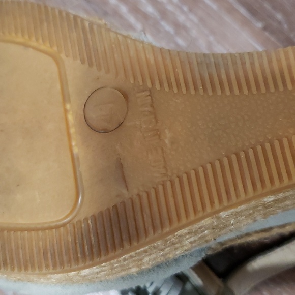 (EU41) Made in Spain Peep Toe Wedge Espadrilles Heels Fringe Vacation Cruise - Picture 8 of 12